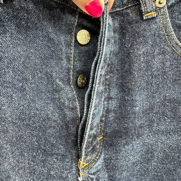 ESPIRIT Vintage blue high waist denim button fly jean.  7/8 - Picture 4 of 8